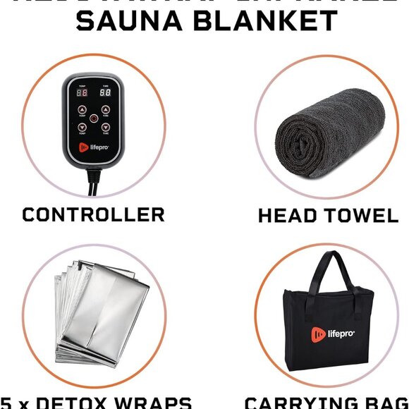 LifePro Far Infrared Sauna Blanket - Picture 3 of 5
